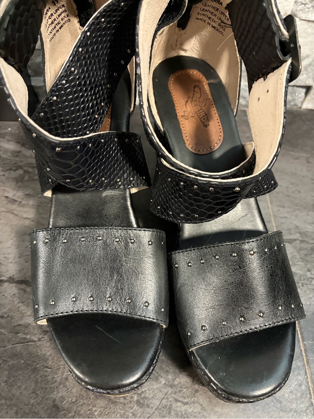 Freebird by Steven Black Terra Wedge Sandals - Picture 3 of 7